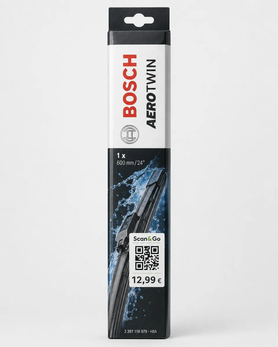 Scan&Go-Preisschild mit QR-Code am Produkt